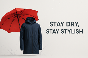 genrate umberrala and rain coat banner with tag line